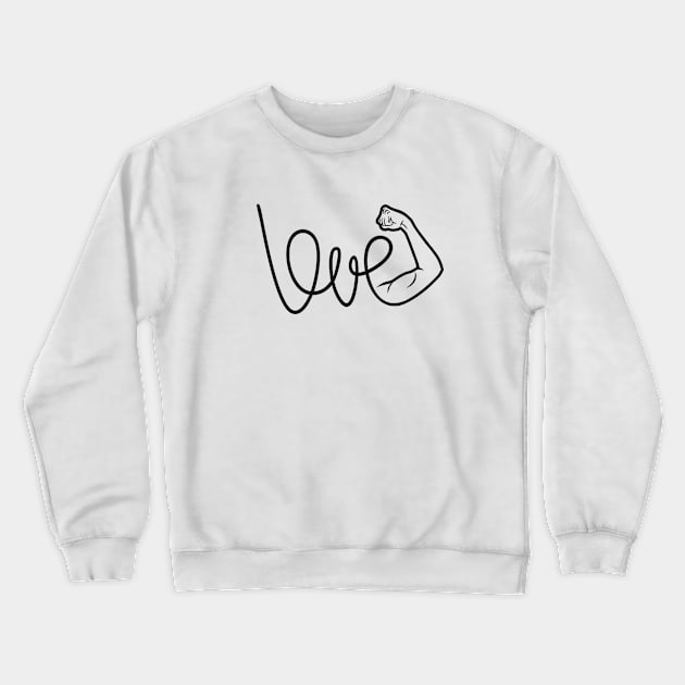 Love Is The Power Crewneck Sweatshirt by lents